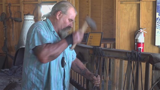 Beaumont man brings blacksmithing to life at Spindletop museum