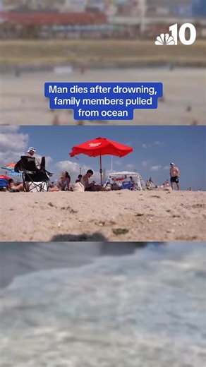 Four people were saved and one man died after drowning at an unprotected beach in Seaside Heights, New Jersey, on Monday, officials said. #nbc10philly #newjersey #riptide #swimming #beach #oceanrescue #seasideheights For more, go to this link: http://on.nbc10.com/zrBgfIU | NBC10 Philadelphia