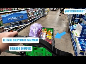 Walmart shopping with my own Trolley/Cart | Orlando Shopping