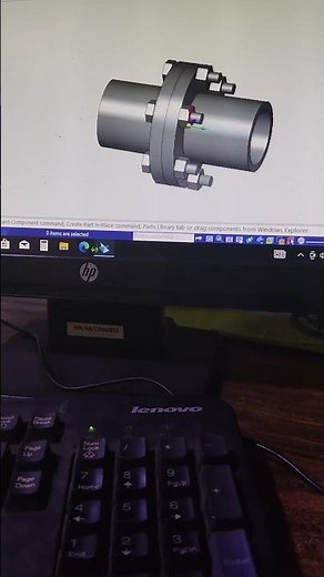Flange assembly solid edge