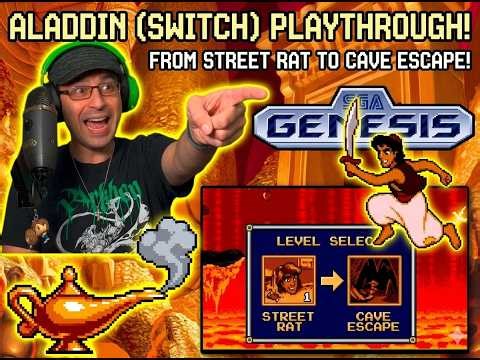 Aladdin (Switch) Playthrough – From Street Rat to Cave Escape! 🧞‍♂️ | SEGA Classic Returns