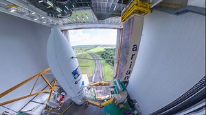 Ariane 5 VA 260 with Juice - Integration and rollout timelapse