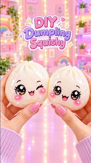 DIY Dumpling Squishy | How to Make a Squishy at Home #shorts