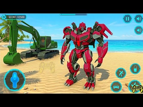 Excavator Robot transformers: Mech Multiple Transform Game Part 16 - Android Gameplay