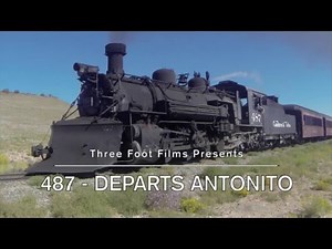 D&RGW K36 - #487 Departing Antonito
