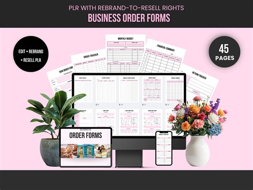 Bons de commande | Modèles de toile modifiables | Changement de marque du DPP pour la revente - Etsy France