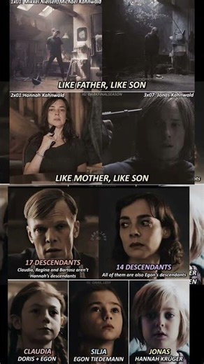 Dark Family Tree Explained 😱 17 vs 14 Descendants Twist Jonas, Claudia & Silja Connection #fanedit