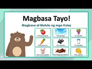 Pagbasa para sa Grade 1- Mga Kulay sa Wikang Filipino | Reading Practice Filipino