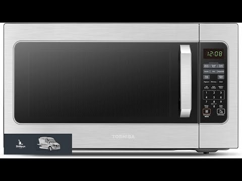 Toshiba ML EM62P(SS) Large Countertop Microwave with Smart Sensor 6 Menus Auto Defrost