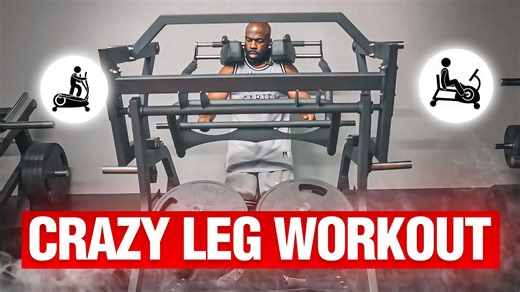 Crazy leg day workout pushes limits in gym challenge