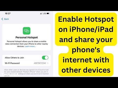 How to enable Hotspot on iPhone/iPad and share your phone's internet with other devices | iOS 18.1.1