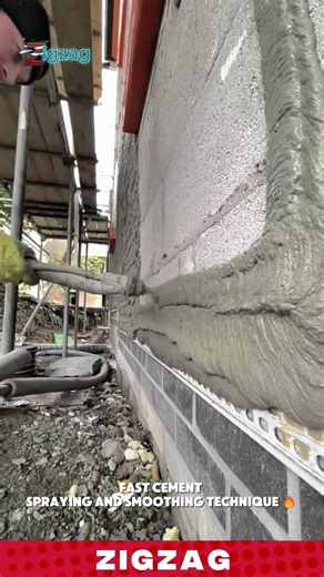 Fast Construction Technique Using Cement Spray and Trowel Finishing