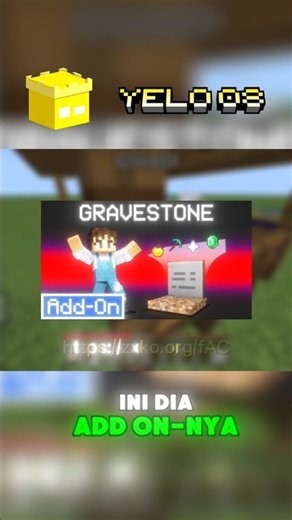 ADDON GRAVESTONE #minecraft #yelo_08 #addon #fyp