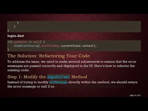 How to Display Exception Errors in Flutter Alert Dialogs from Outside Methods