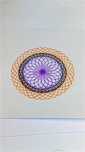 Simple Spirograph design Satisfying ASMR Video