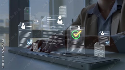 Employee approval process management,documents selection and verified staff. Online human resources management system for efficient recruitment,CV screening,candidate selection and hiring workflow.