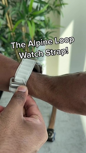 This Apple Watch Alpine Loop strap design is so unique! #apple #applewatch #applewatchultra