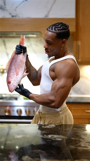 Darryl Williams on Instagram: "I made her a crispy red snapper spaghetti for dinner, and she loved it..🤤🌹 You don’t have to be a chef to make something shake in the kitchen. Just getting in there and start wherever you’re at. And then go from there. Some of our favorite recipes is on our family Substack page. Link in bio under All Recipes. Come join the fam..🫡🫶"