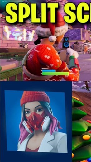 HOW TO PLAY SPLIT SCREEN in FORTNITE WINTERFEST! 🔥