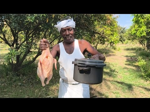 Full Chicken Fried in a Pressure Cooker/ Crispy fried chicken in pressure cooker