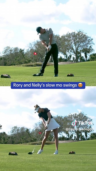Winning Swings Comparison: Rory Vs Nelly | Golf TikTok