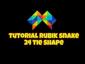 Rubik's snake 24 tie shape