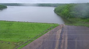 24K views · 26 reactions | Drone video of a substantial leak at the Lake Waxhoma dam in Osage County. ➡️ https://bit.ly/3hI7Ldo | NewsChannel 8 - Tulsa | Facebook