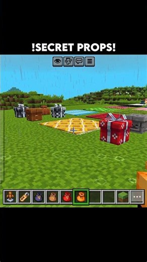Minecraft New Secret PROPS! Part - 31 [ actions and stuff ] #shorts #bestedit