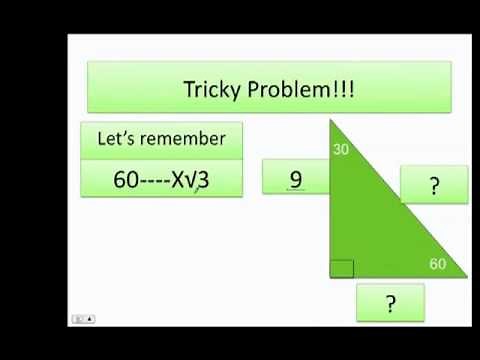 How to solve the 30:60:90 triangle?