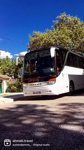 Modern SETRA Bus Journey Through Scenic Neighborhood