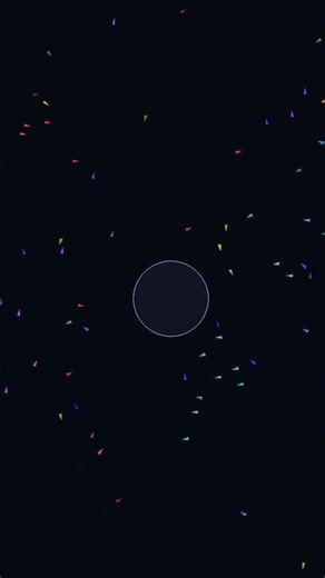 Flocking Brids Simulation - Real Time Birds #space #knowledge #coding #algortihms #simulation