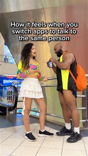 How It FEELS To SWITCH Apps To Talk To The SAME Person! 😂 ‪@checkbeard‬