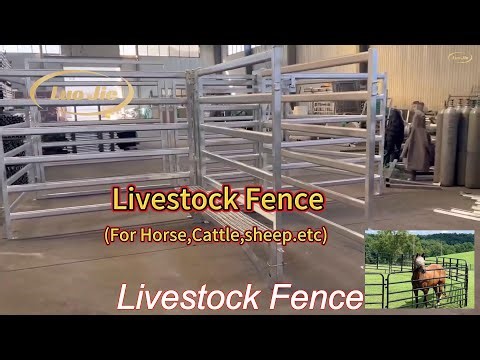 movable cattle corral livestock fence panel for changing grazing patterns