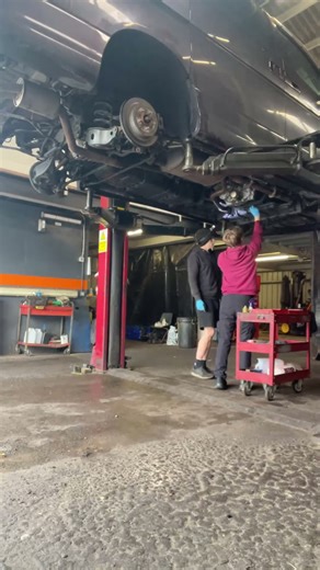 Father & Son working on a Nissan Elgrand restoration project car / van