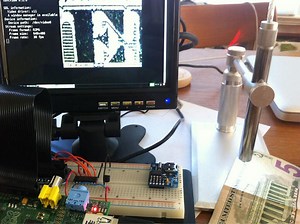“Sweet! USB microscope works great with Raspberry Pi on bus power!” #piday #raspberrypi @Raspberry_Pi