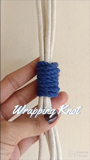 Wrapping Knot | Macrame Basics | Types of knots | Macrame Knot Tutorial #diy #howto #craft #macrame