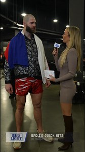 He just got the third round finish at #ufc311 Laura Sanko and Jiri Prochazka talk about his performance inside the Octagon tonight and what he changed heading into tonight's fight. [ B2YB Bud Light ] | UFC