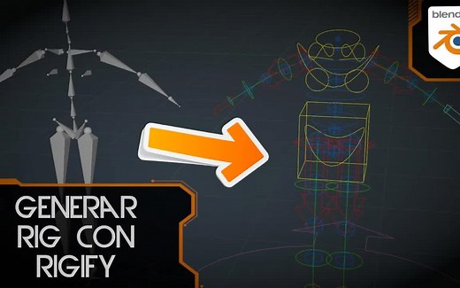 iBlender中文版插件  #1 在 Blender  中使用 Rigify 快速和自动绑定教程