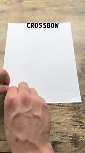 110K views · 1.5K reactions | ORIGAMI CROSSBOW #origami #origamiworld #papercraft #DIY #crossbow #tutorial #paperweapon | Origami world | Facebook