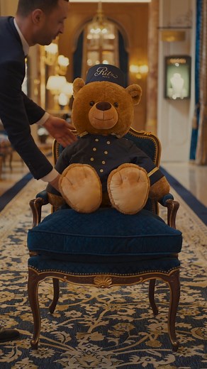 Our iconic little bear joyfully explores the hotel's most enchanting places, capturing every beautiful moment along the way! 🧸 | Ritz Paris