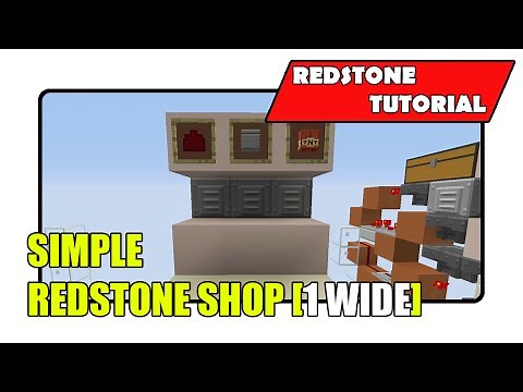 Simple Redstone Shop [1 Wide] (Minecraft Xbox TU24/CU12/PlayStation CL1.16)