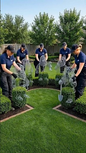 How to build living animal topiary in your backyard #youtubeshorts #smallliving #farmhouserules