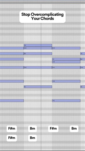 Stop Overcomplicating Your Chords #ableton #musicproducer #piano #midi #chords