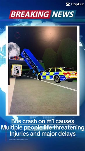 Major delays expected due to a bus crash on the m1