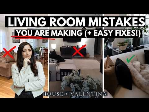 Fixing YOUR Living room mistakes! (you'll be surprised how easy these are to fix!)