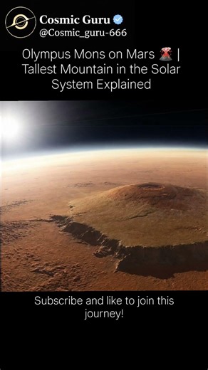 Olympus Mons on Mars 🌋 | Tallest Mountain in the Solar System Explained