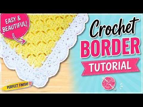 Easy Crochet Shell Border Tutorial for Beginners | Blanket & Afghan Edge