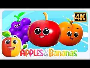 Fruits Song | Learn Fruits | Fun Nursery Rhymes and Baby Songs | Apples and Bananas