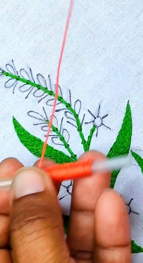 Elegant Flower Embroidery Design by Hand | Stitching Garden