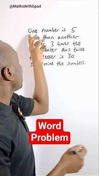 Word Problem Simplified #wordproblem #stem #maths #gpadlearnmaths